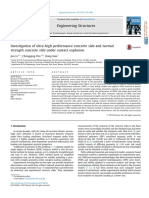 Hao Investigation of Ultra High Performance Concrete Slab and Normal Strength Concrete Slab Under Contact Explosion