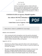 United States v. Jose Alberto Munoz, 131 F.3d 153, 10th Cir. (1997)