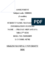 MB0031 Management Information System