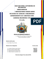 Informe de Area de Decantación