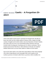 East Ulster Gaelic, A Forgotten Dialect PDF