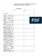 Lista de Cotejo para Evaluar La Competencia Interactúa Con Expresiones Literarias Literarios