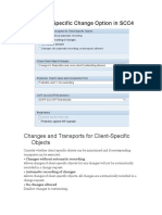 SAP Client Specific Change Option in SCC4