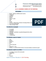 (IELTS Writing Task 2) Academic Word Lists