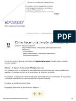 Cómo Hacer Una División de Fracciones - Matemáticas Primaria