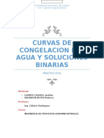 Curvas de Congelacion de Agua y Soluciones Binarias Lazaro Cajusol y Salvador Reyes