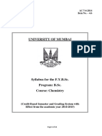 University of Mumbai: (Credit Based Semester and Grading System With Effect From The Academic Year 2014-2015)