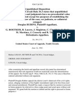 Douglas Rubins v. G. Roetker, B. Lucero, J. Singleton, C. Chaddick, C. Pohl, M. Martinez, J. Casserly and R. Thurlow, 936 F.2d 583, 10th Cir. (1991)