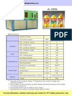 Specifications: Provide Affordable, Reliable Machines and Molds For PET Bottle Production Line