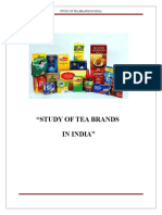 Study of Tea Brands in India