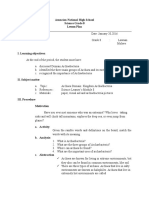 Asuncion National High School Science Grade 8 Lesson Plan