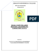 ME6261-Computer Aided Drafting and Modeling Lab PDF