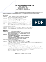 Professional Resume K Hol2016