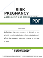 High Risk Pregnancy Assessment and Management