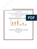 Sustainable Consumption Production in India - Analysis