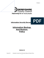 Information Backup and Recovery Policy