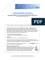 Dental Anatomy: A Review: Antoinette Metivier, CDA Kimberly Bland, CDA, EFDA, M.Ed