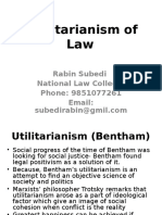 Utility of Law-Bentham