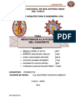 Resistencia A La Flexion Del Concreto