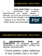 Argumentos Emotivos Afectivos