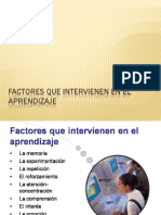 Factores Que Intervienen en El Aprendizaje