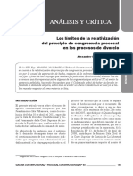 Los Límites de La Relativización Del Principio de Congruencia Procesal en Los Procesos de Divorcio