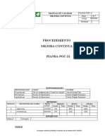 Fiansa-Poc-21 Procedimiento de Mejora Continua