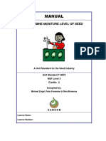 15 Determine Moisture of Seed Learner Manual