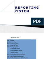 Crime Reporting System