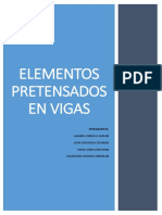 Elementos Pretensados en Vigas PDF