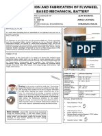 Flywheel Based Mechanical Battery