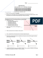 Worksheet On Refraction