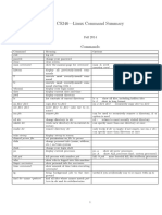 CS246-Linux Command Summary: Commands