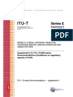 Regulators QoS Approach ITU T.E800 (Highlights)