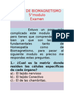 Examen Del Modulo No. 5 de Biomagnetismo