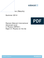 Mark Scheme Unit 1 (WPH01) June 2014