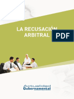 La Recusación Arbitral - IP, LV, 138p