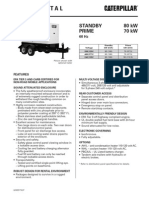 Caterpillar XQ80 Towable Diesel Generator Set