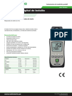 Ficha Tecnica - Anemometro TM - 740