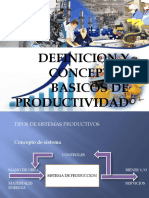 2.-Definición y Conceptos Basicos de Productividad