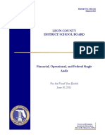 Leon County District School Board: For The Fiscal Year Ended June 30, 2011