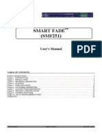 SMF251-A SmartFade Switcher - Analog Way - User Manual