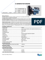 Doosan Infracore Generator Engine: Ratings (KWM/PS)