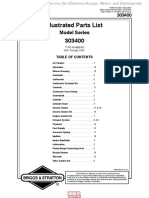 303440, 303441, 303442, 303443, 303444, 303445, 303446, 303447, 303448, 303449 - Motor Briggsundstratton - Typenummern Beachten