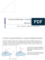 Cargas Distribuidas. Centroides y Centros de Gravedad PDF