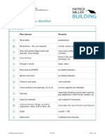 Res Working Drawings Checklist