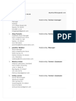 Reference Sheet