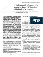 Simulation of The Expected Performance of A Seamless Scanner For Brain Pet Based On Highly Pixelated Cdte Detectors