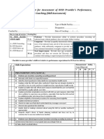 Annex 1: Checklist For Assessment of IUCD Provider's Performance, Follow Up and On Site Coaching (Skill Assessment)