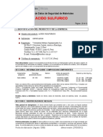 MSDS Ac Sulfurico